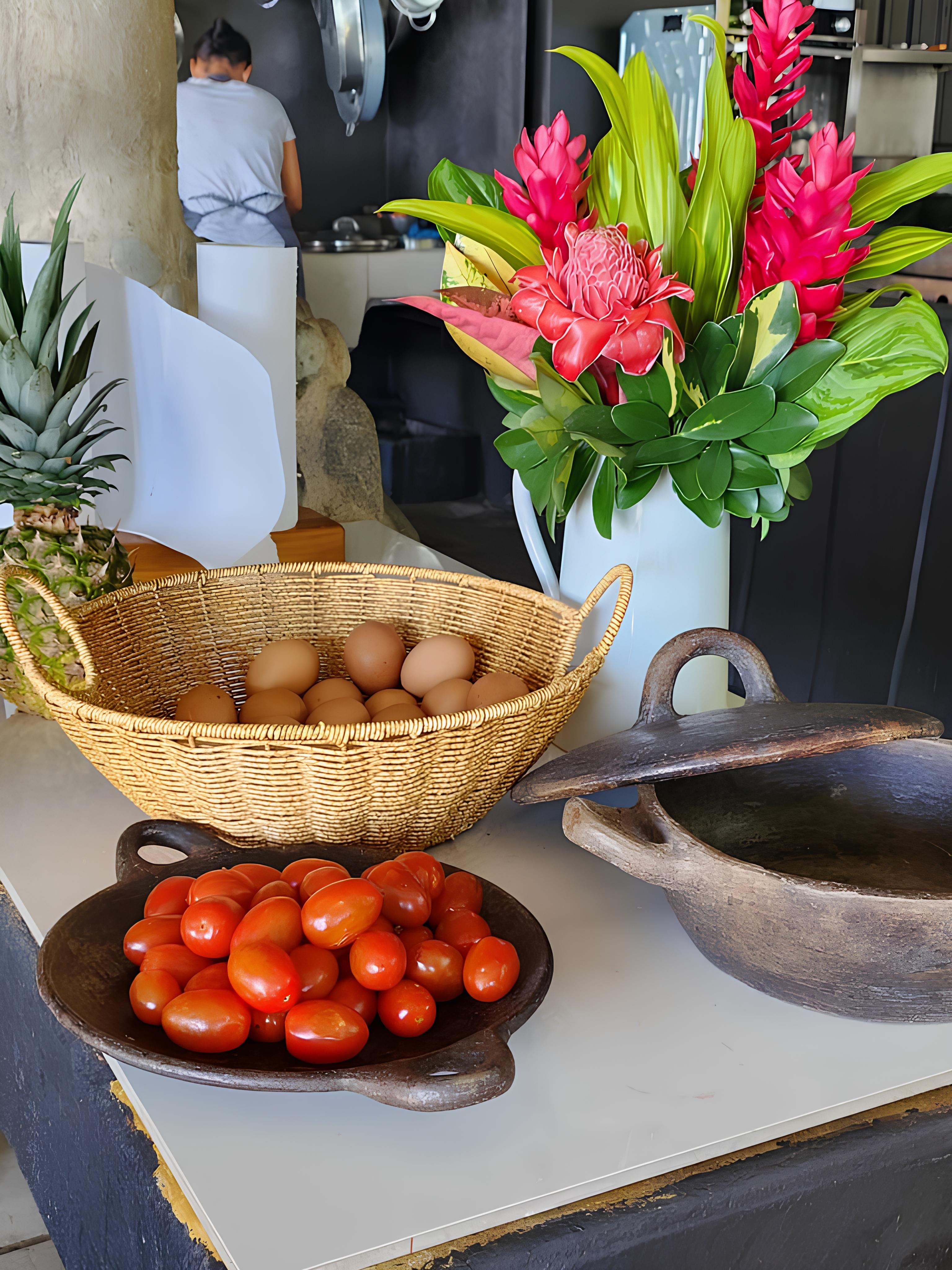Gorgeous presentation of a farm-to-table course